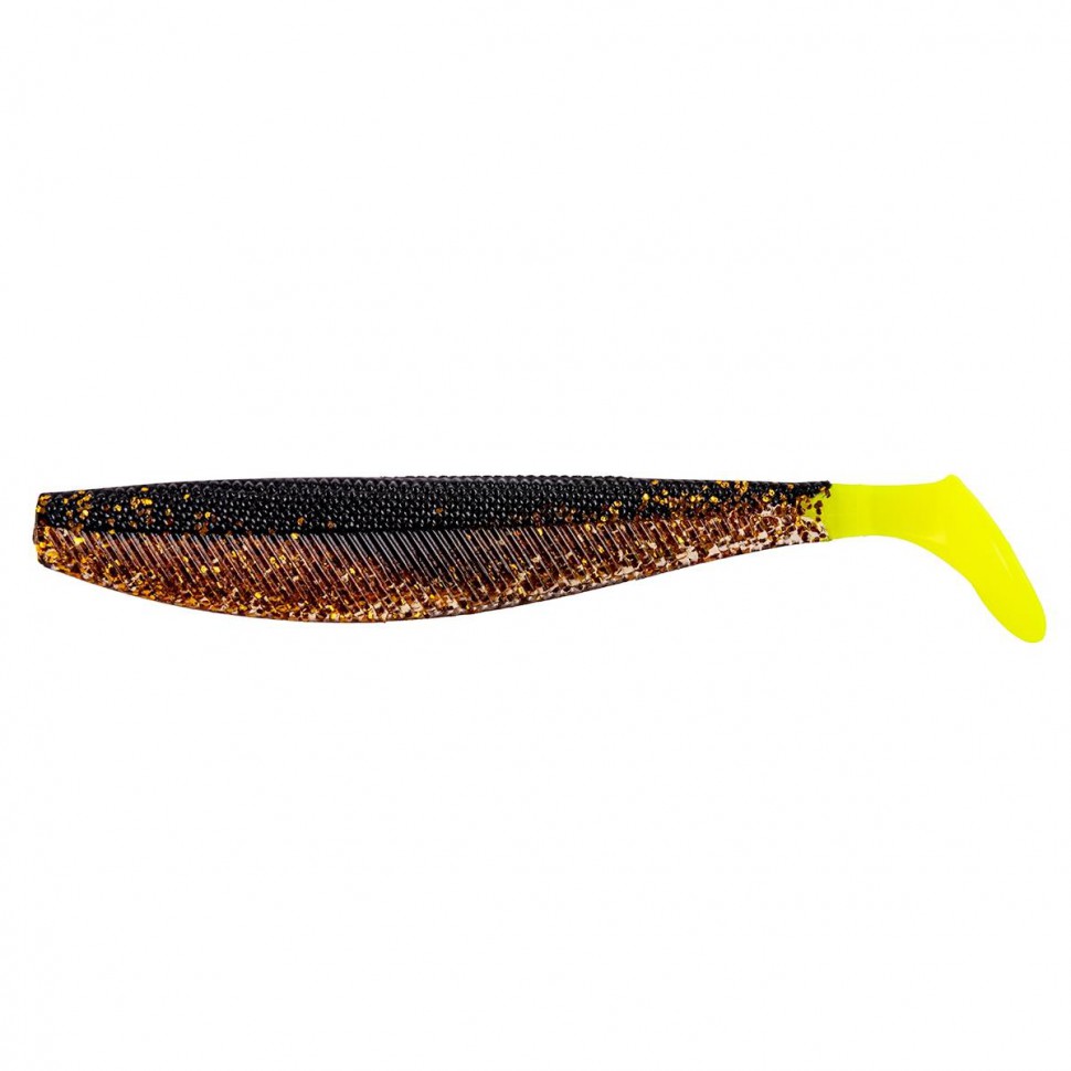 Виброхвост Helios Trofey 5.5"/14 см, цвет Black Sparkles LT 4 шт HS-25/1-033 , 